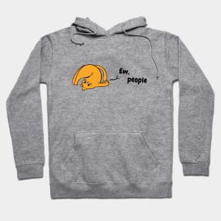 Ew People - Funny Ginger Cat - Orange Tabby Cat Hoodie